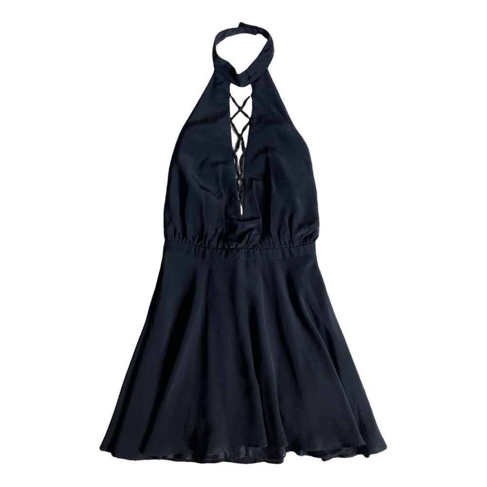 Jennifer Hope Silk Mini Halter Dress